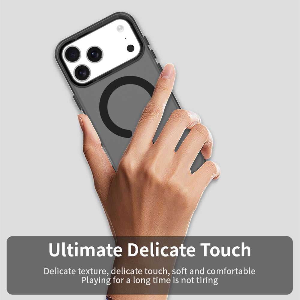 Husa MagSafe pentru Apple iPhone 17 Pro, Techsuit, CandyCase, Neagra