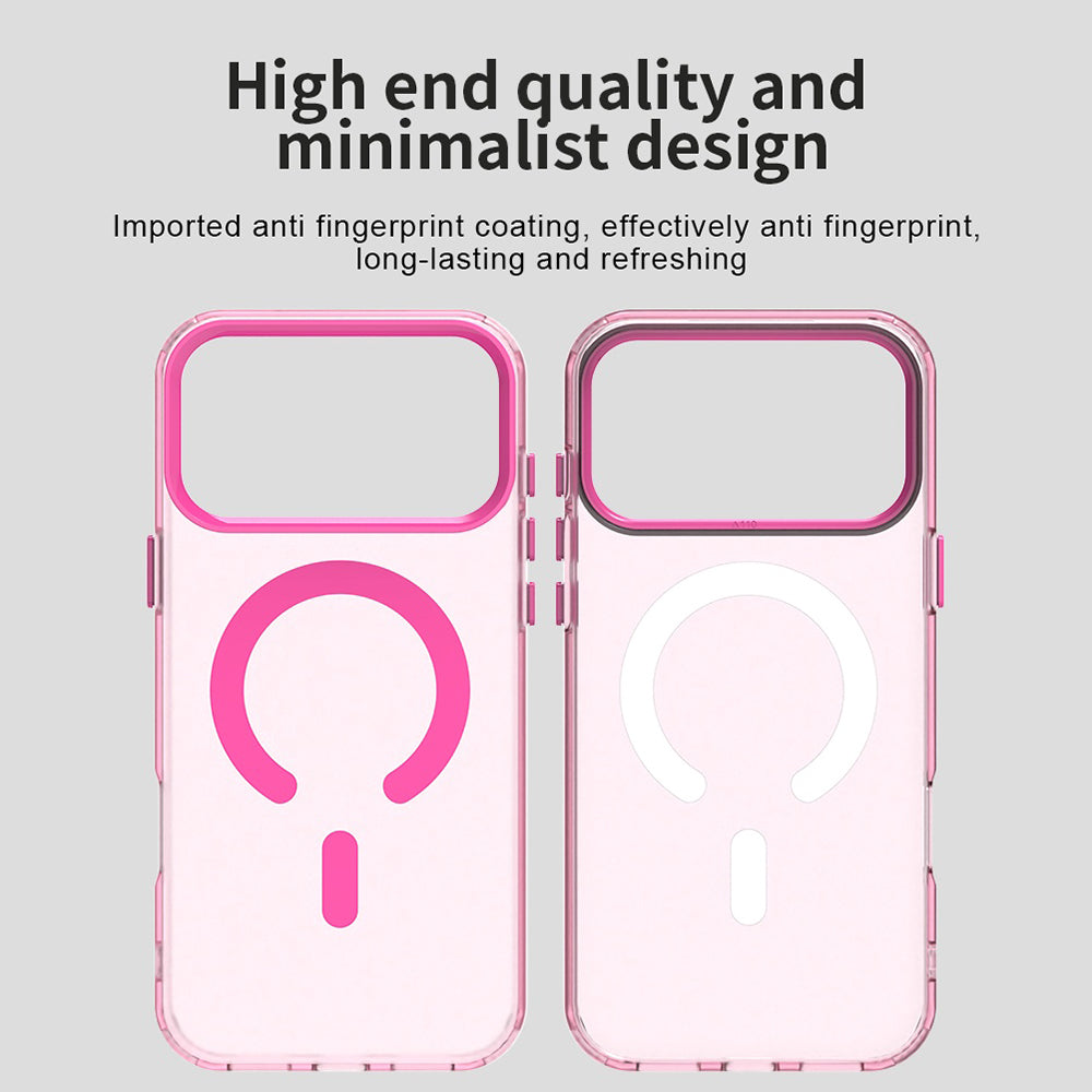 Husa MagSafe pentru Apple iPhone 17 Pro, Techsuit, CandyCase, Roz