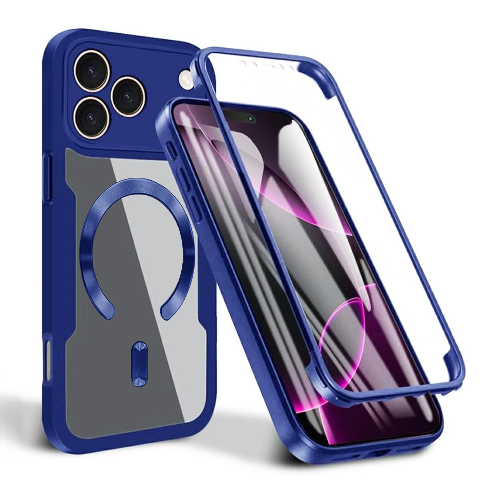 Husa MagSafe pentru Apple iPhone 17 Pro, Techsuit, ColorVerse 360, Albastra