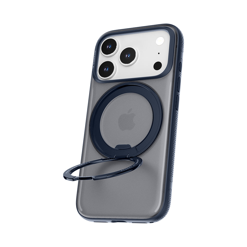 Husa MagSafe pentru Apple iPhone 17 Pro, Torras, Ostand R Fitness, Bleumarin