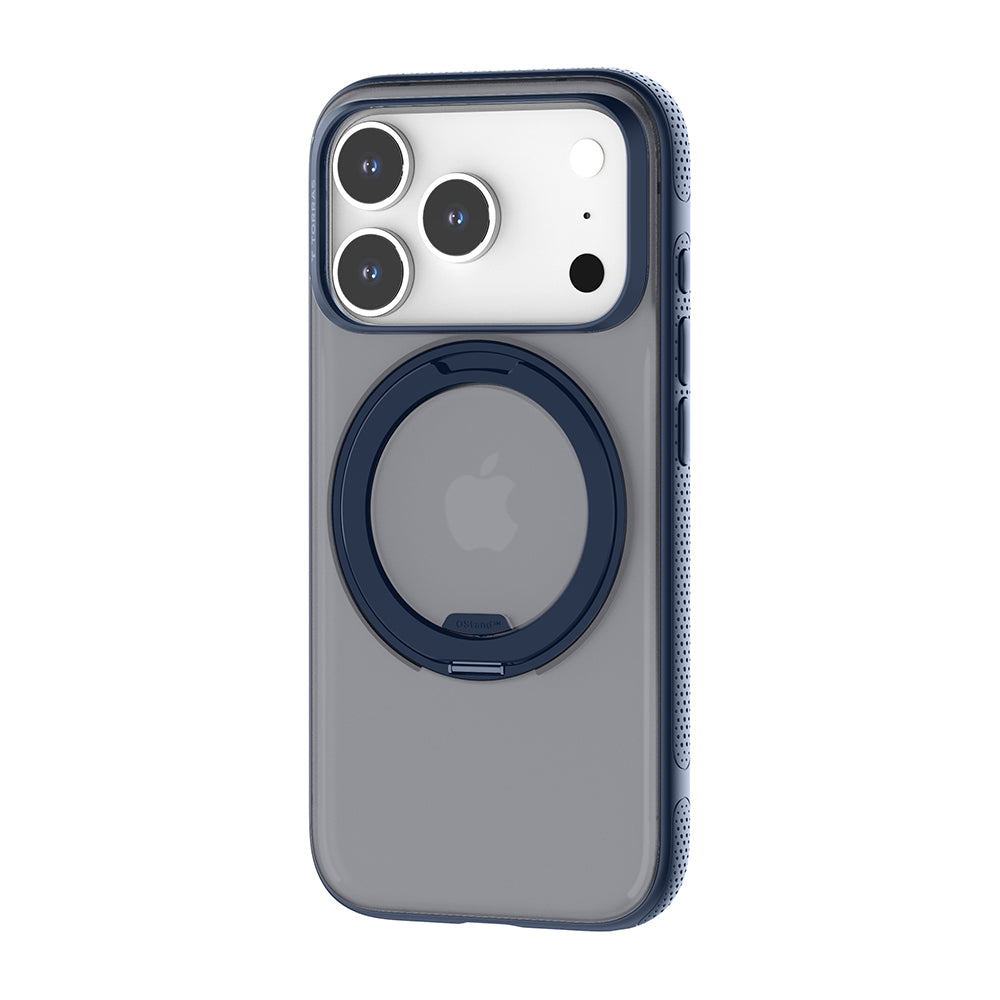 Husa MagSafe pentru Apple iPhone 17 Pro, Torras, Ostand R Fitness, Bleumarin