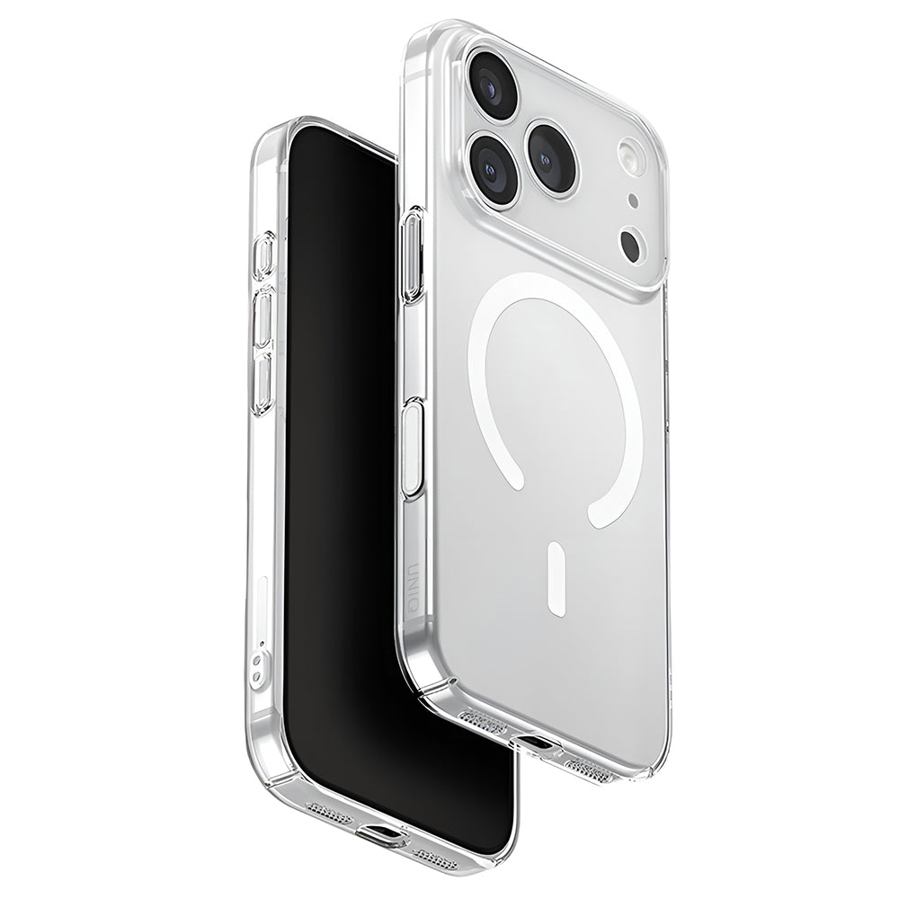 Husa MagSafe pentru Apple iPhone 17 Pro, UNIQ, AirSuit MagClick, Transparenta