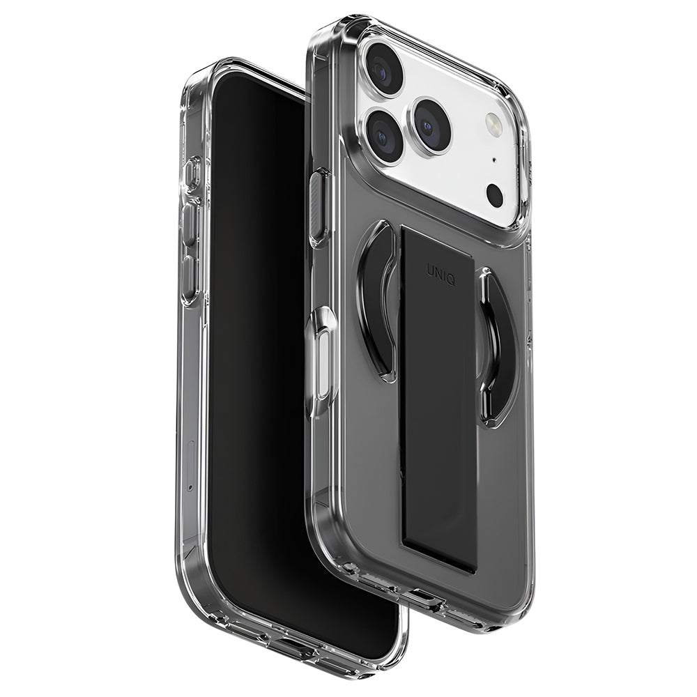 Husa MagSafe pentru Apple iPhone 17 Pro, UNIQ, Heldro Air MagClick, Neagra