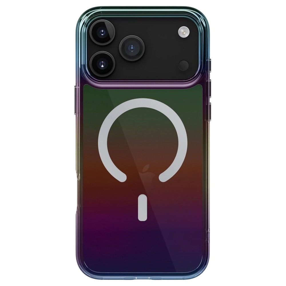 Husa MagSafe pentru Apple iPhone 17 Pro, UNIQ, Iridescia MagClick, Aurora