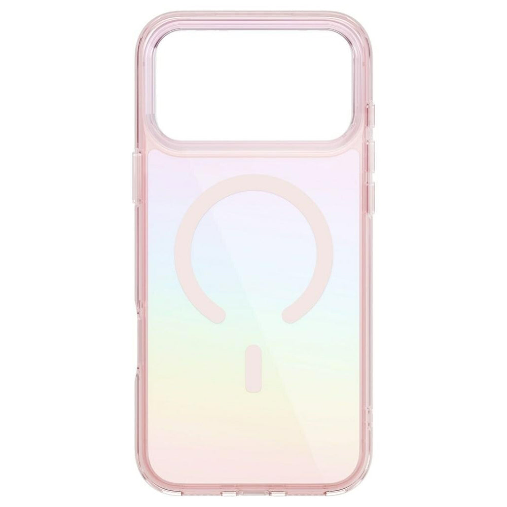 Husa MagSafe pentru Apple iPhone 17 Pro, UNIQ, Iridescia MagClick, Bleu Pastel