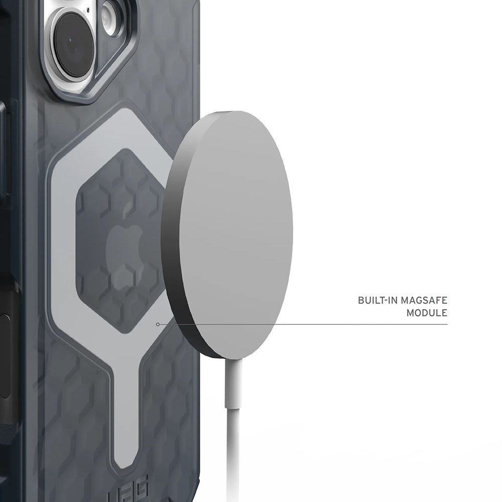 Husa MagSafe pentru Apple iPhone 17 Pro, Urban Armor Gear, Essential Armor, Gri