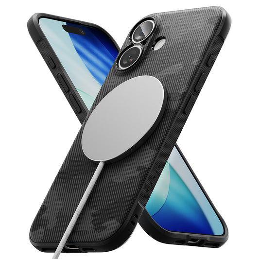 Husa MagSafe pentru Apple iPhone 17, Ringke, Onyx, Camuflaj