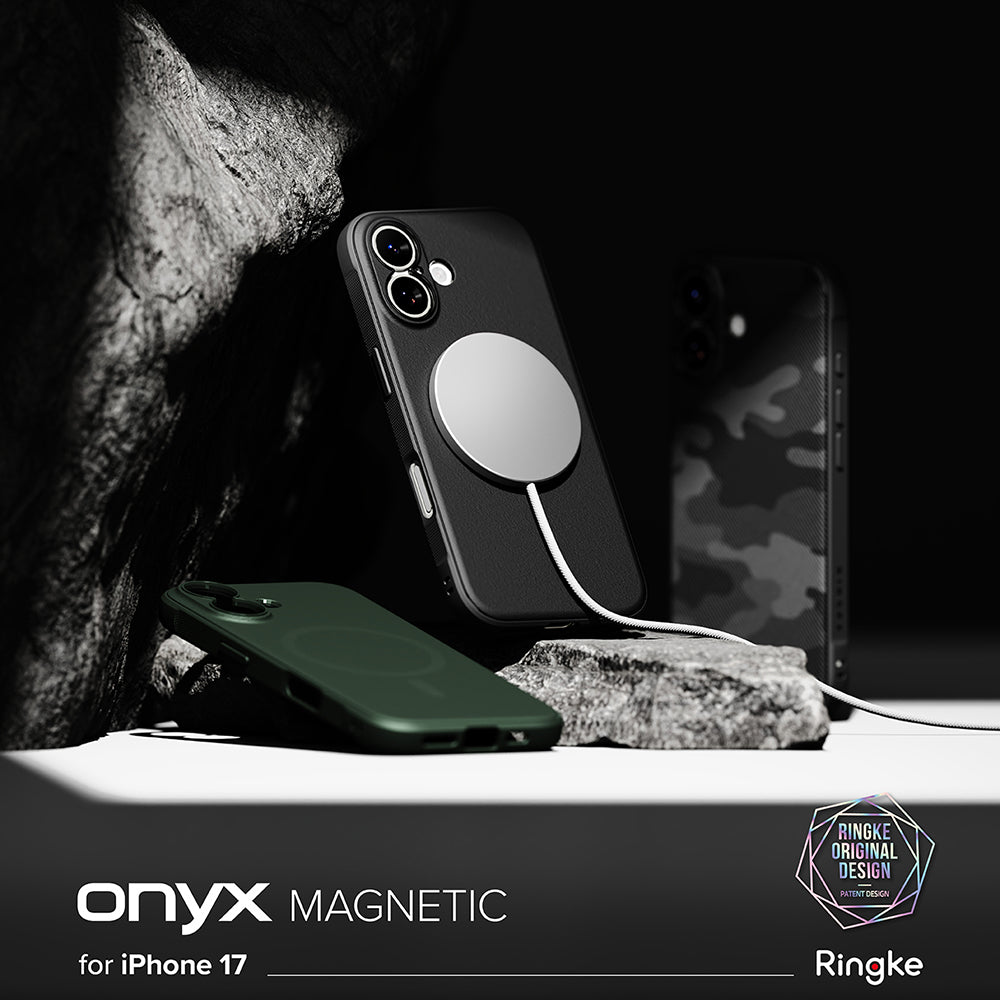 Husa MagSafe pentru Apple iPhone 17, Ringke, Onyx, Neagra
