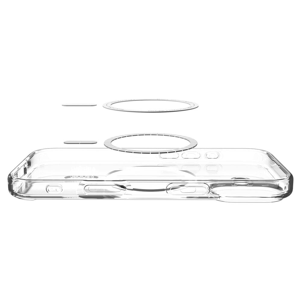 Husa MagSafe pentru Apple iPhone 17, Spigen, Ultra Hybrid, Aurie Transparenta ACS10382