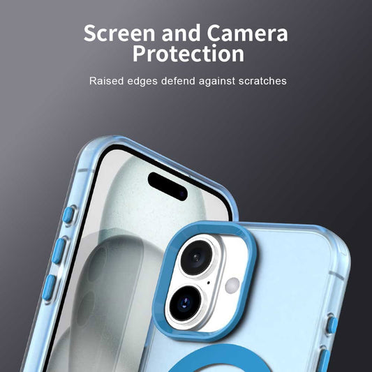 Husa MagSafe pentru Apple iPhone 17, Techsuit, CandyCase, Albastra