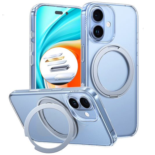 Husa MagSafe pentru Apple iPhone 17, Torras, Ostand Pro, Transparenta