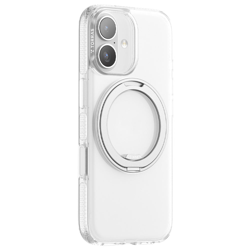 Husa MagSafe pentru Apple iPhone 17, Torras, Ostand R Fitness, Transparenta