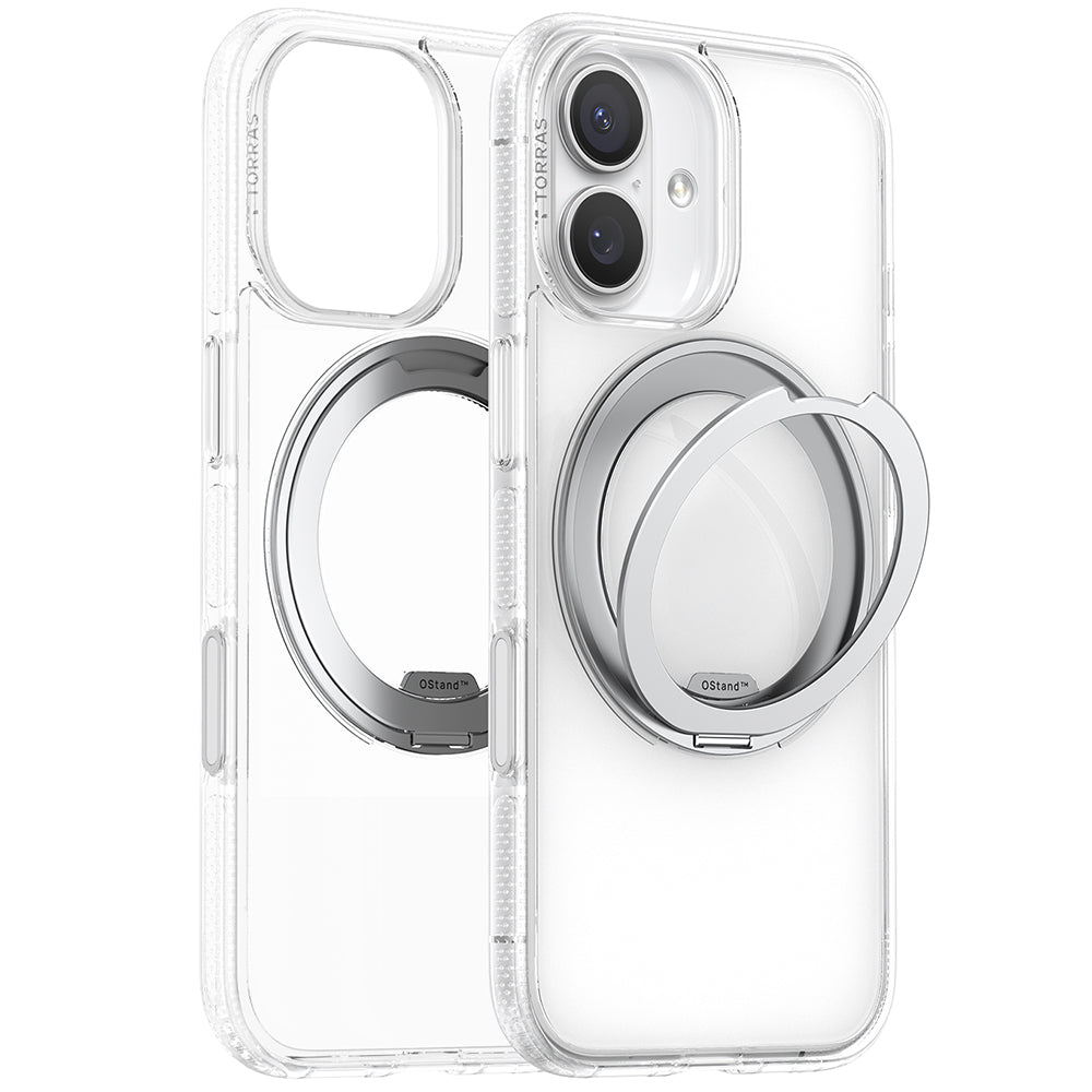 Husa MagSafe pentru Apple iPhone 17, Torras, Ostand R Fitness, Transparenta