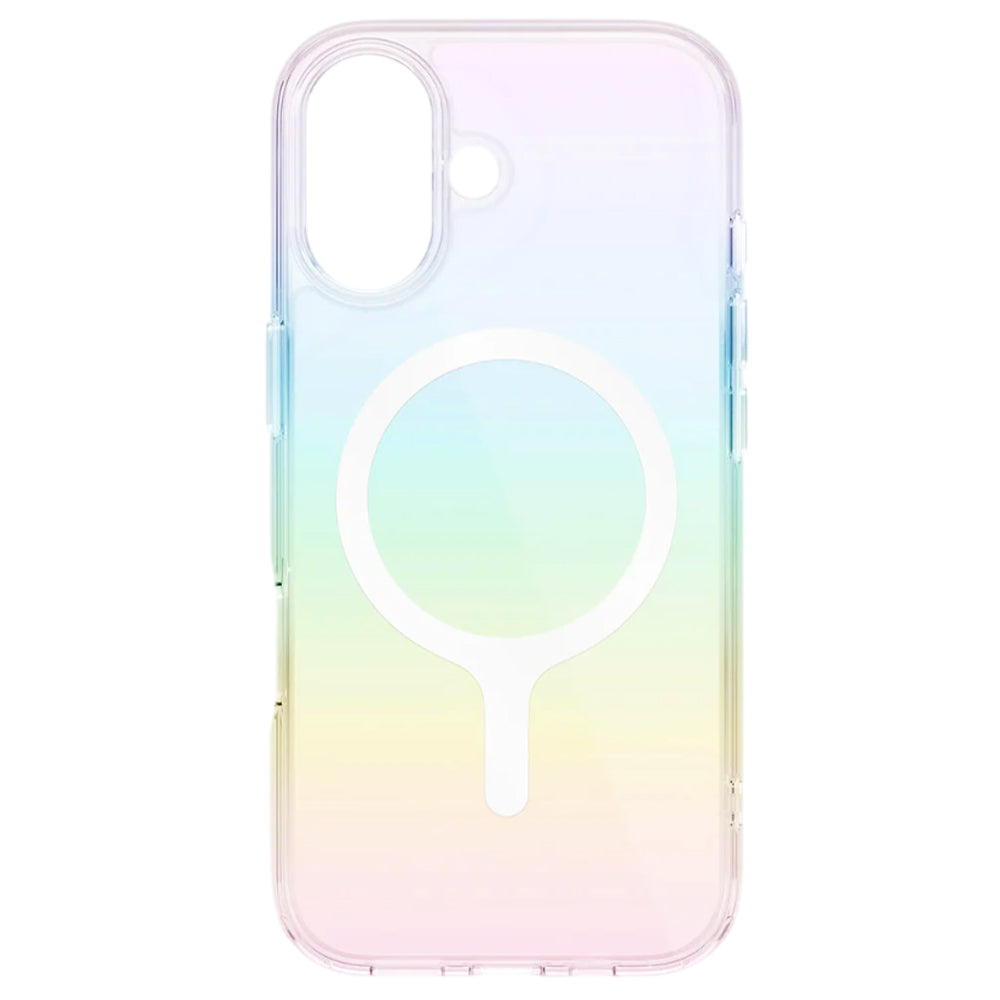 Husa MagSafe pentru Apple iPhone 17, UNIQ, Iridescia MagClick, Multicolor