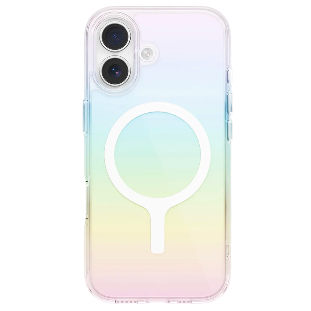 Husa MagSafe pentru Apple iPhone 17, UNIQ, Iridescia MagClick, Multicolor