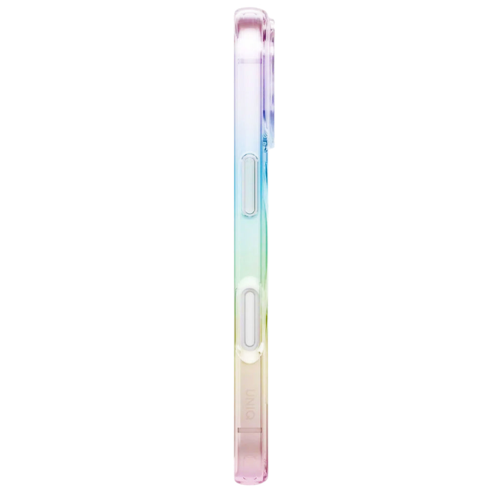 Husa MagSafe pentru Apple iPhone 17, UNIQ, Iridescia MagClick, Multicolor