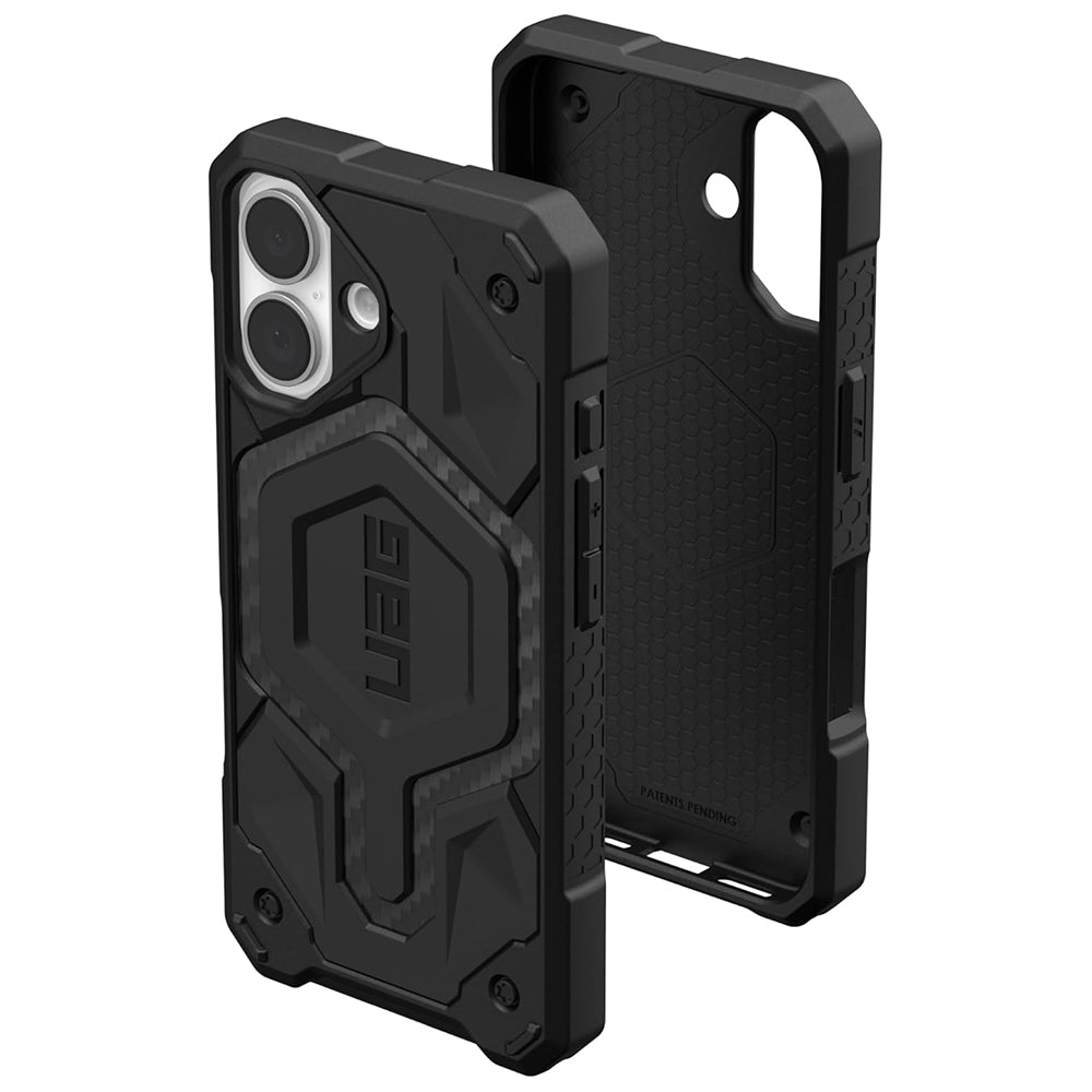 Husa MagSafe pentru Apple iPhone 17, Urban Armor Gear, Monarch Pro Carbon, Neagra