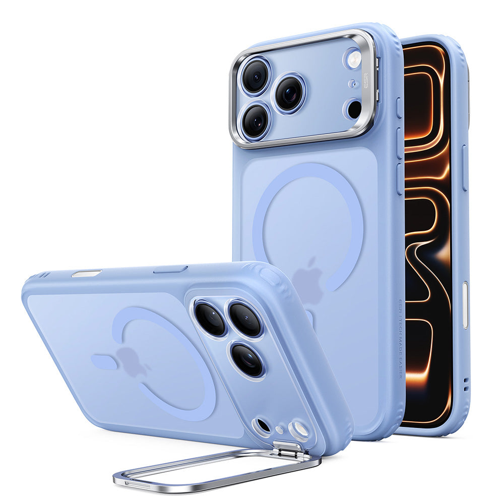 Husa MagSafe pentru Apple iPhone 18 Pro / 17 Pro, ESR, Classic Hybrid Kickstand, Bleu Satinata