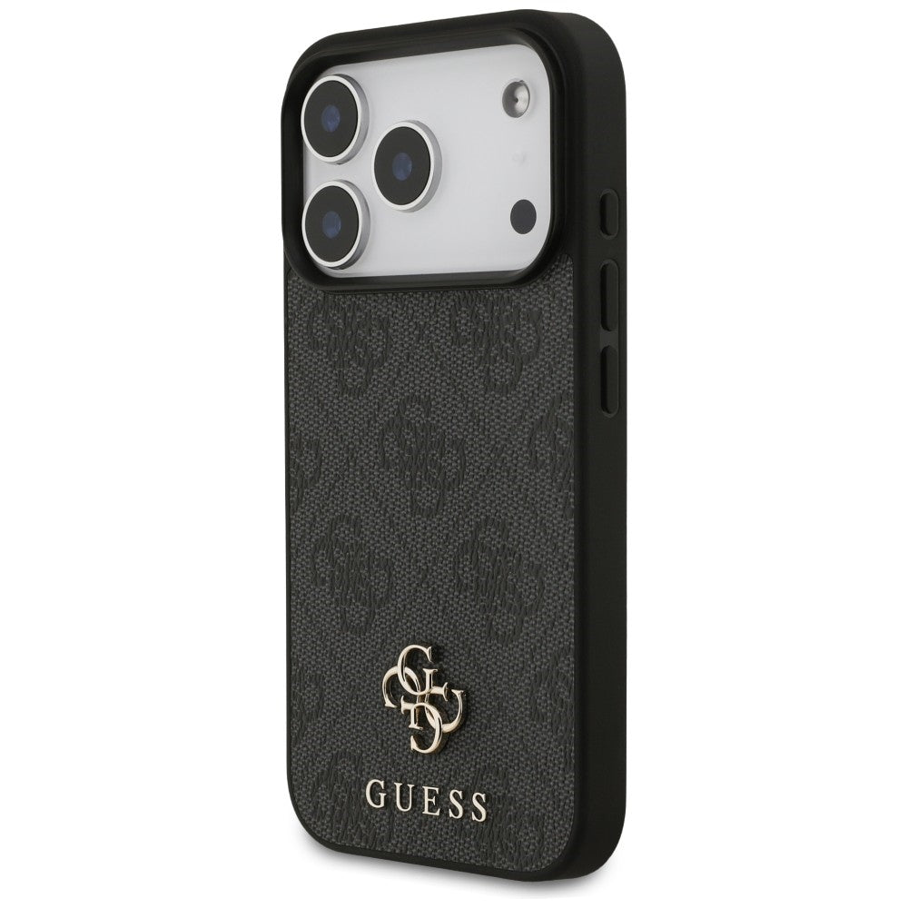 Husa MagSafe pentru Apple iPhone 18 Pro / 17 Pro, Guess, 4G Small and Classic Logo, Neagra