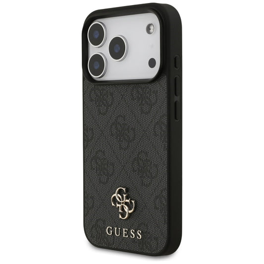Husa MagSafe pentru Apple iPhone 18 Pro / 17 Pro, Guess, 4G Small and Classic, Neagra