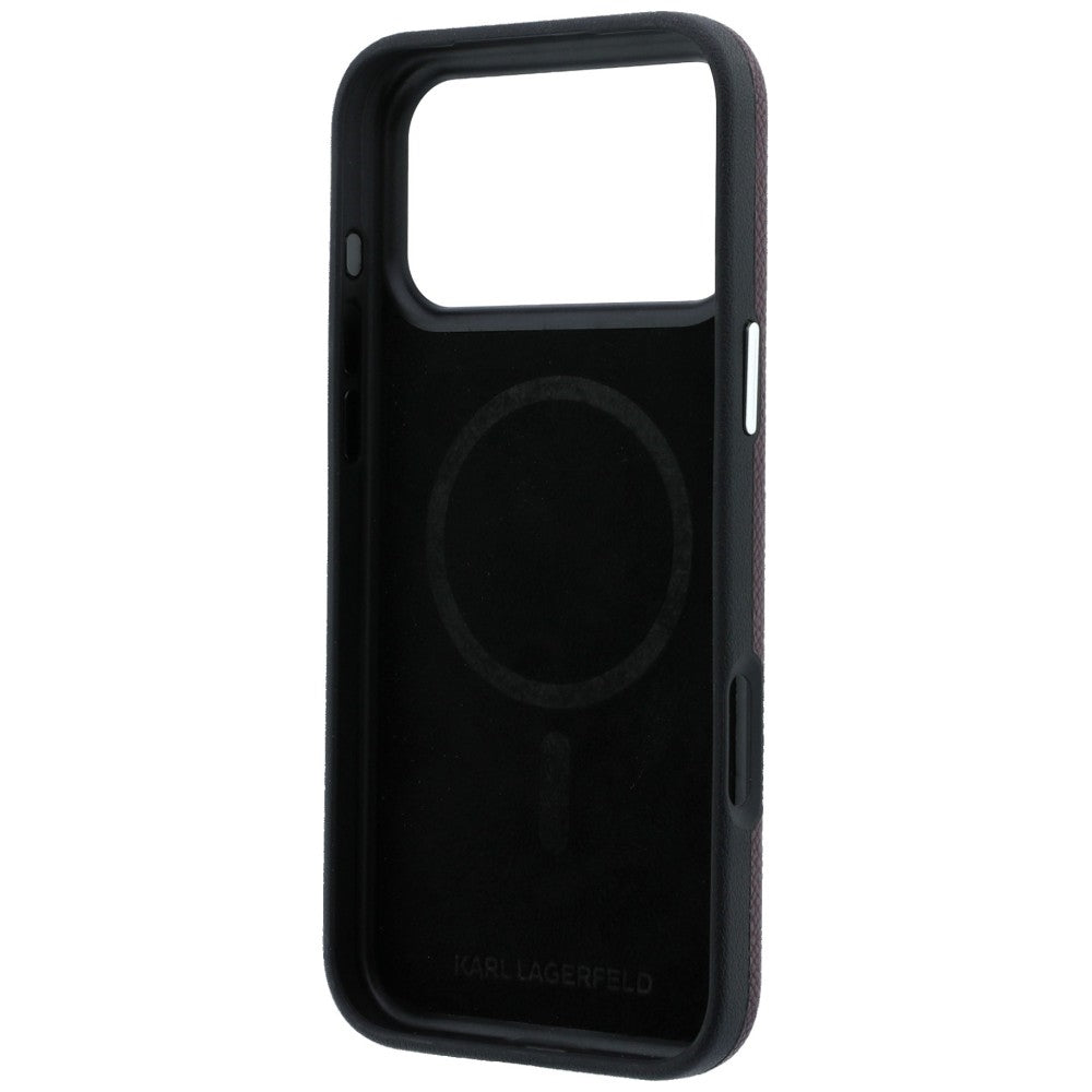 Husa MagSafe pentru Apple iPhone 18 Pro / 17 Pro, Karl Lagerfeld, Grained Elongated Logo, Visinie