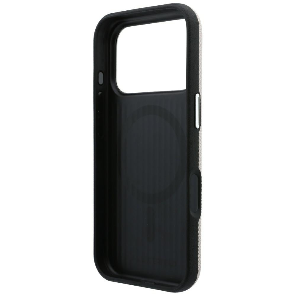 Husa MagSafe pentru Apple iPhone 18 Pro / 17 Pro, Karl Lagerfeld, Grained Embossed Ring , Bej