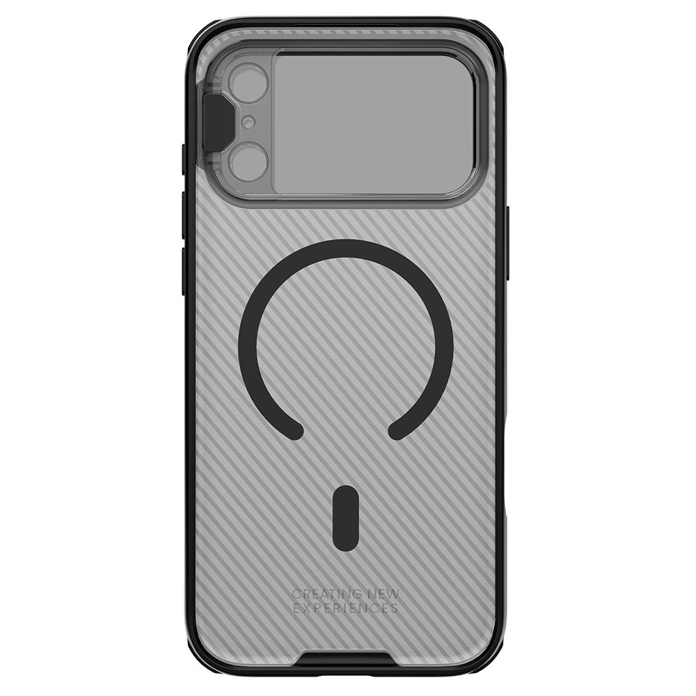 Husa MagSafe pentru Apple iPhone 18 Pro / 17 Pro, Nillkin, CamShield Prop, Neagra Transparenta