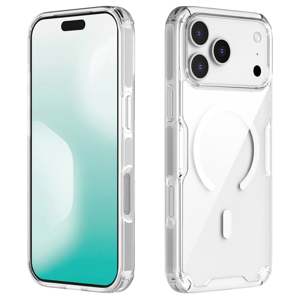 Husa MagSafe pentru Apple iPhone 18 Pro / 17 Pro, Nillkin, Nature Pro, Alba