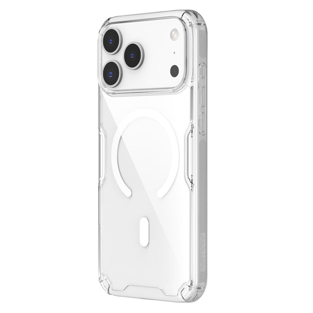Husa MagSafe pentru Apple iPhone 18 Pro / 17 Pro, Nillkin, Nature Pro, Alba