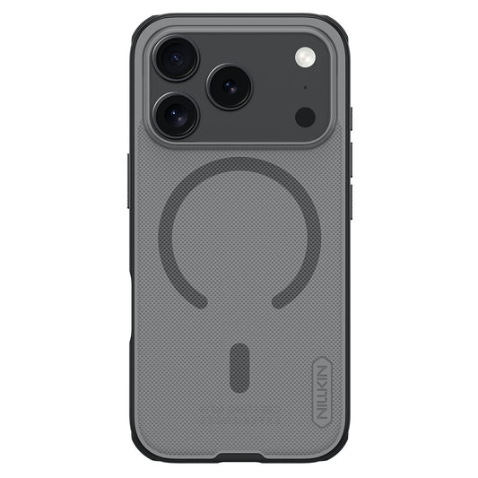 Husa MagSafe pentru Apple iPhone 18 Pro / 17 Pro, Nillkin, Super Shield Pro, Neagra Transparenta