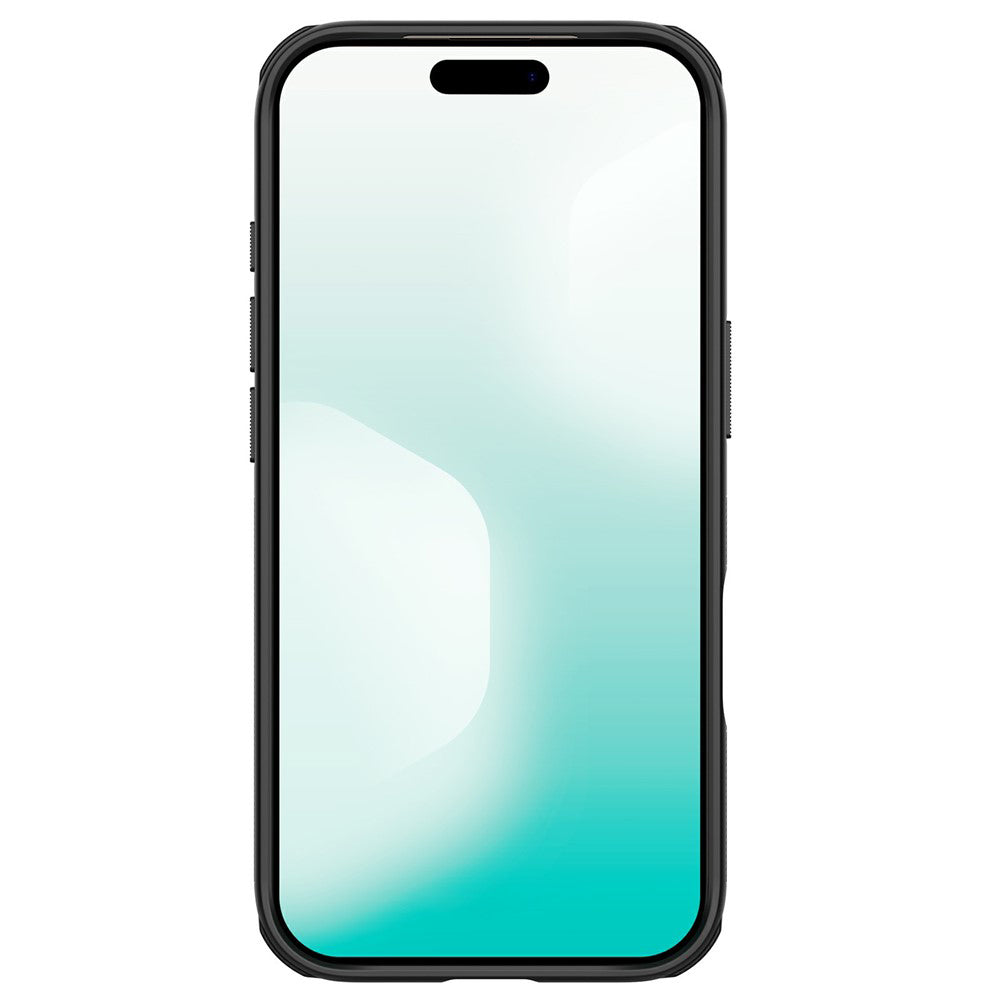 Husa MagSafe pentru Apple iPhone 18 Pro / 17 Pro, Nillkin, Super Shield Pro, Neagra Transparenta Satinata