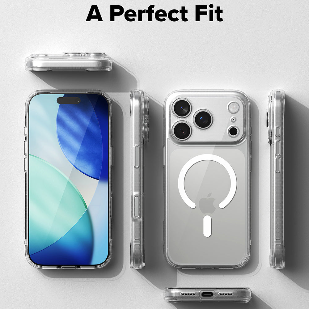 Husa MagSafe pentru Apple iPhone 18 Pro / 17 Pro, Ringke, Fusion, Transparenta
