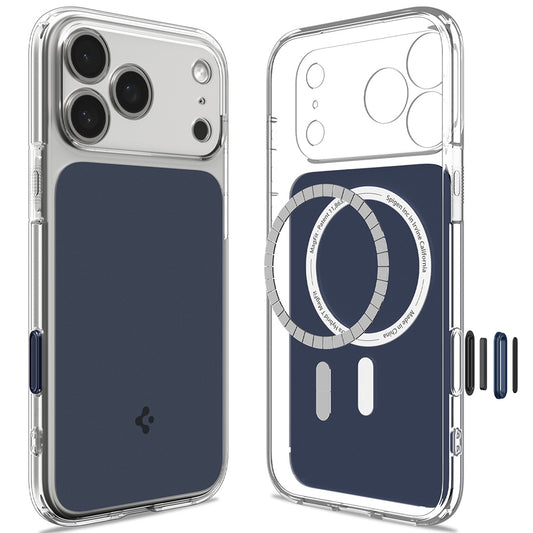 Husa MagSafe pentru Apple iPhone 18 Pro / 17 Pro, Spigen, Ultra Hybrid T, Albastra Mata ACS12172