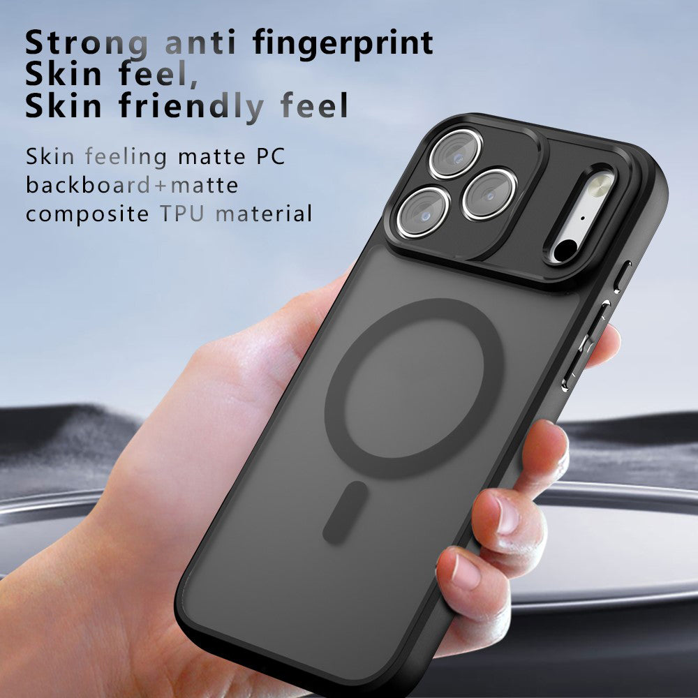 Husa MagSafe pentru Apple iPhone 18 Pro / 17 Pro, Techsuit, PureFrost, Neagra Satinata