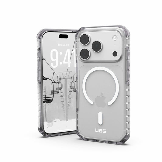 Husa MagSafe pentru Apple iPhone 18 Pro / 17 Pro, Urban Armor Gear, Plyo LT, Argintie