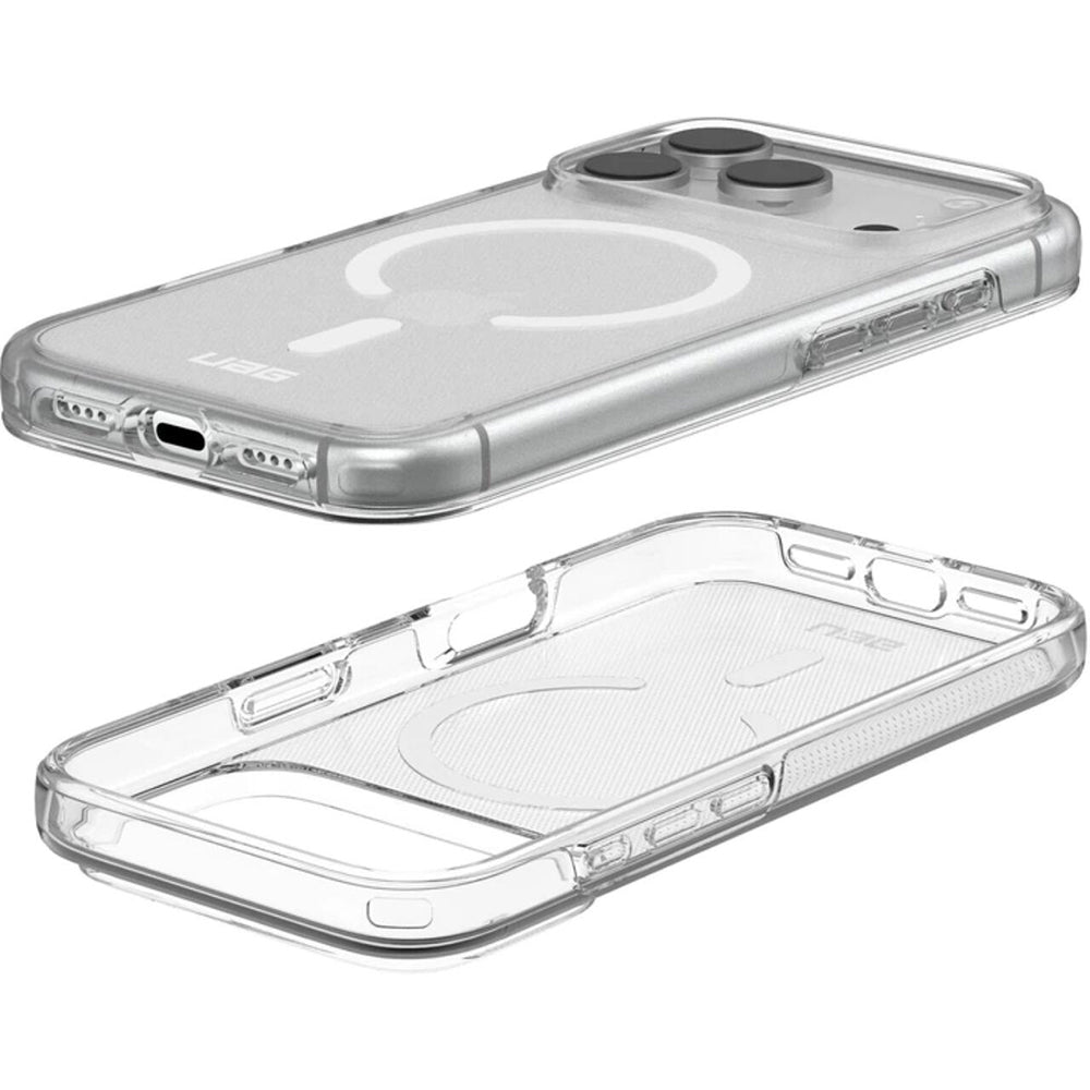 Husa MagSafe pentru Apple iPhone 18 Pro / 17 Pro, Urban Armor Gear, Scout Clear, Alba