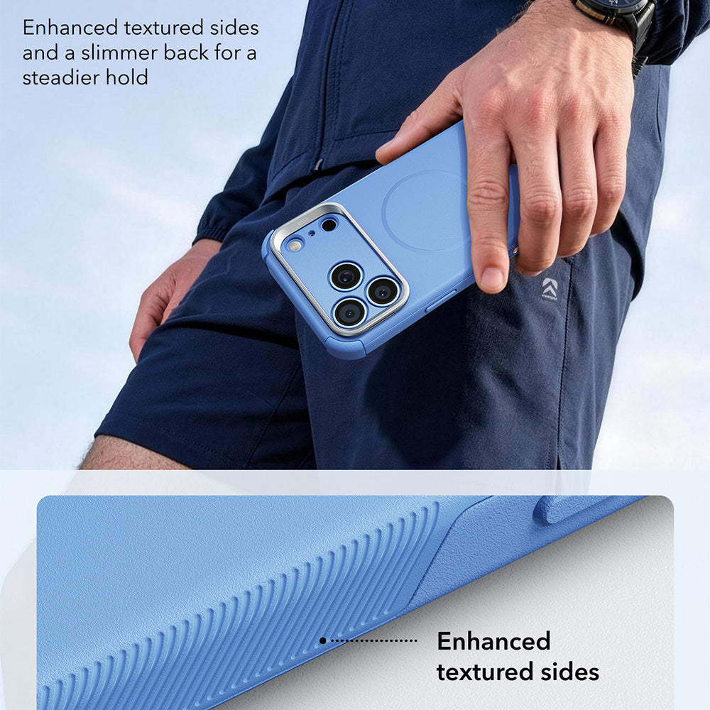 Husa MagSafe pentru Apple iPhone 18 Pro Max / 17 Pro Max, ESR, Cyber Armor Kickstand, Bleu