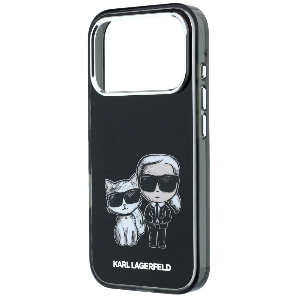 Husa MagSafe pentru Apple iPhone 18 Pro Max / 17 Pro Max, Karl Lagerfeld, IML KC Bodies Sketch Print, Neagra
