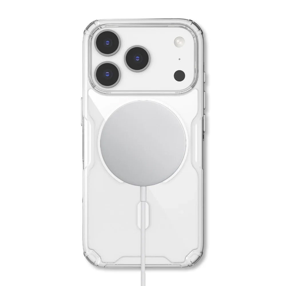 Husa MagSafe pentru Apple iPhone 18 Pro Max / 17 Pro Max, Nillkin, Nature Pro, Alba