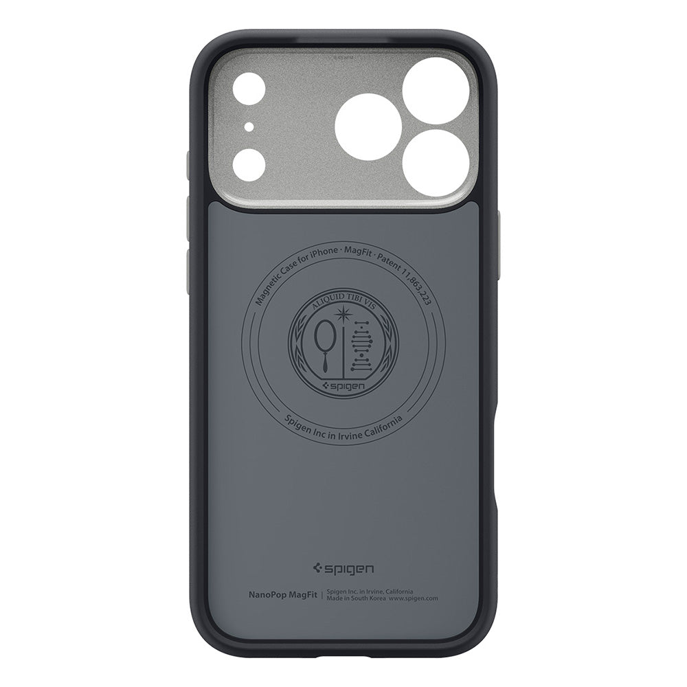 Husa MagSafe pentru Apple iPhone 18 Pro Max / 17 Pro Max, Spigen, Caseology Nano Pop, Neagra ACS12142