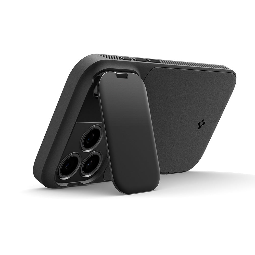 Husa MagSafe pentru Apple iPhone 18 Pro Max / 17 Pro Max, Spigen, Optik Armor, Neagra ACS09900