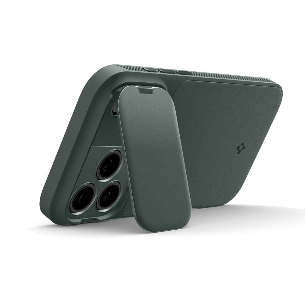 Husa MagSafe pentru Apple iPhone 18 Pro Max / 17 Pro Max, Spigen, Optik Armor, Verde ACS09901