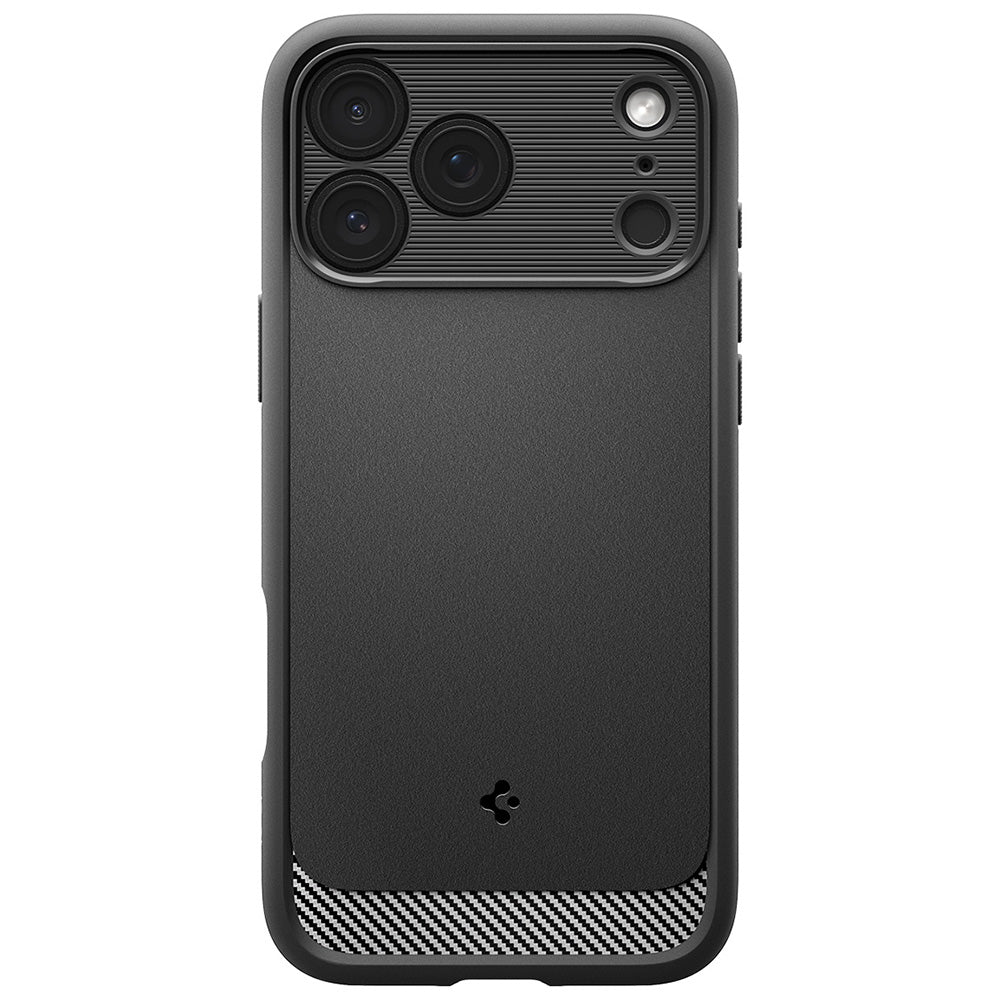 Husa MagSafe pentru Apple iPhone 18 Pro Max / 17 Pro Max, Spigen, Rugged Armor, Neagra Mata ACS12109
