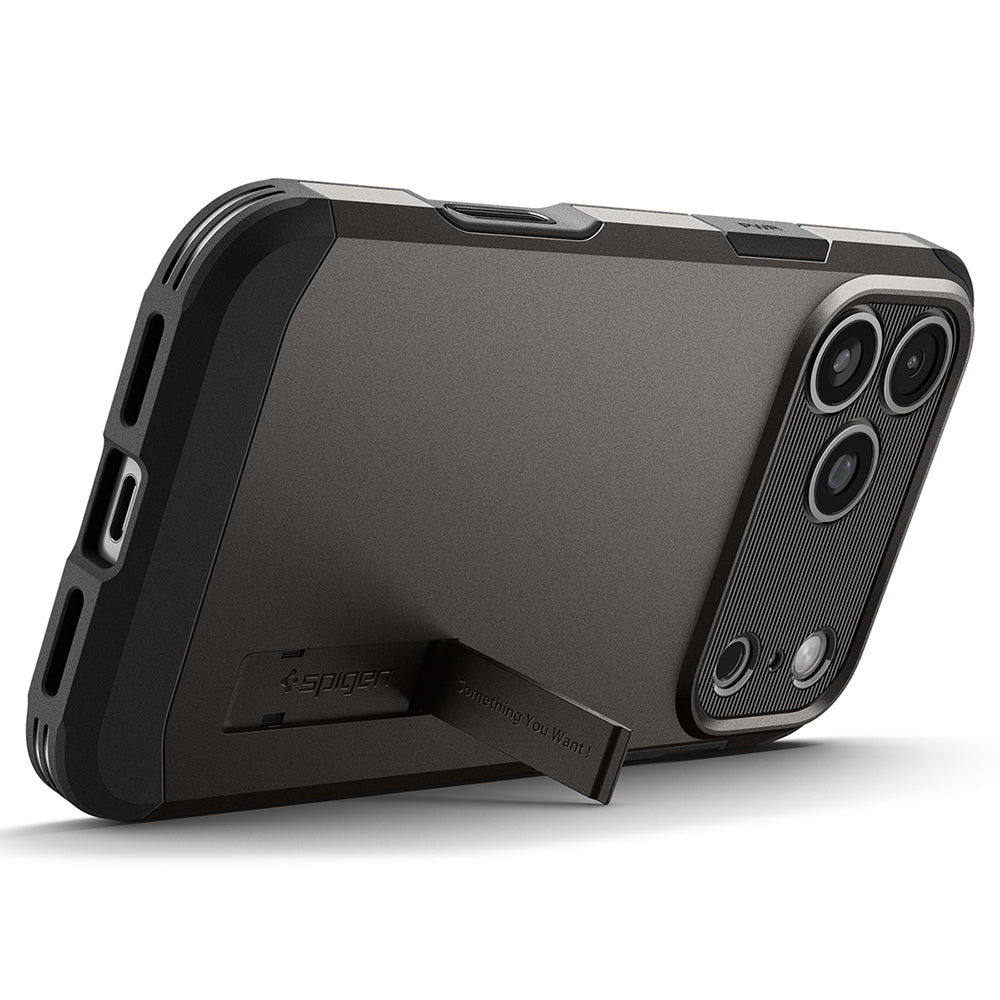 Husa MagSafe pentru Apple iPhone 18 Pro Max / 17 Pro Max, Spigen, Tough Armor T, Gri ACS12137