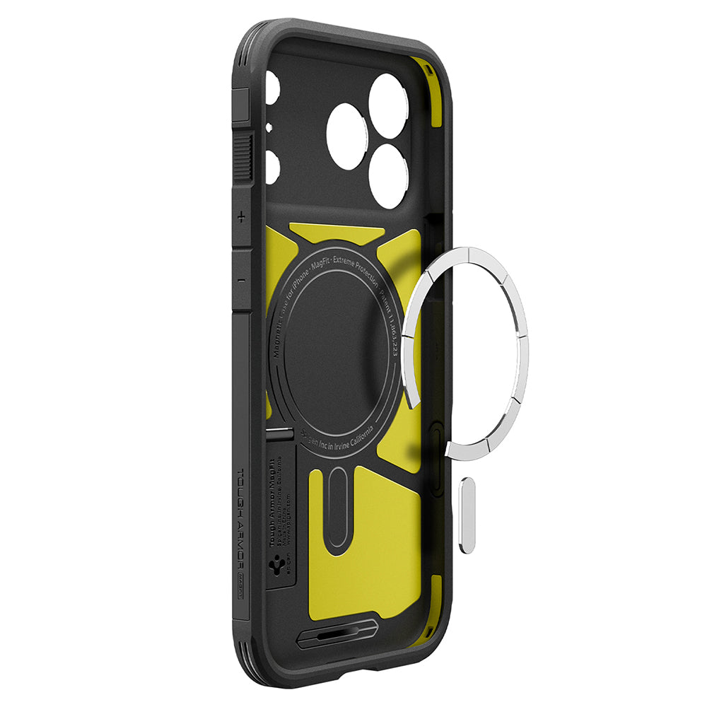 Husa MagSafe pentru Apple iPhone 18 Pro Max / 17 Pro Max, Spigen, Tough Armor T, Neagra ACS12136