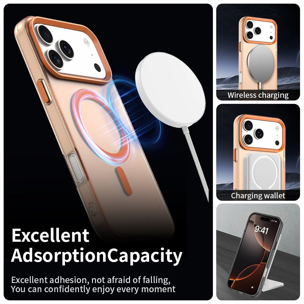 Husa MagSafe pentru Apple iPhone 18 Pro Max / 17 Pro Max, Techsuit, CandyCase, Portocalie