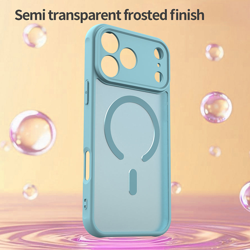 Husa MagSafe pentru Apple iPhone 18 Pro Max / 17 Pro Max, Techsuit, HaloFrost II, Verde Deschis