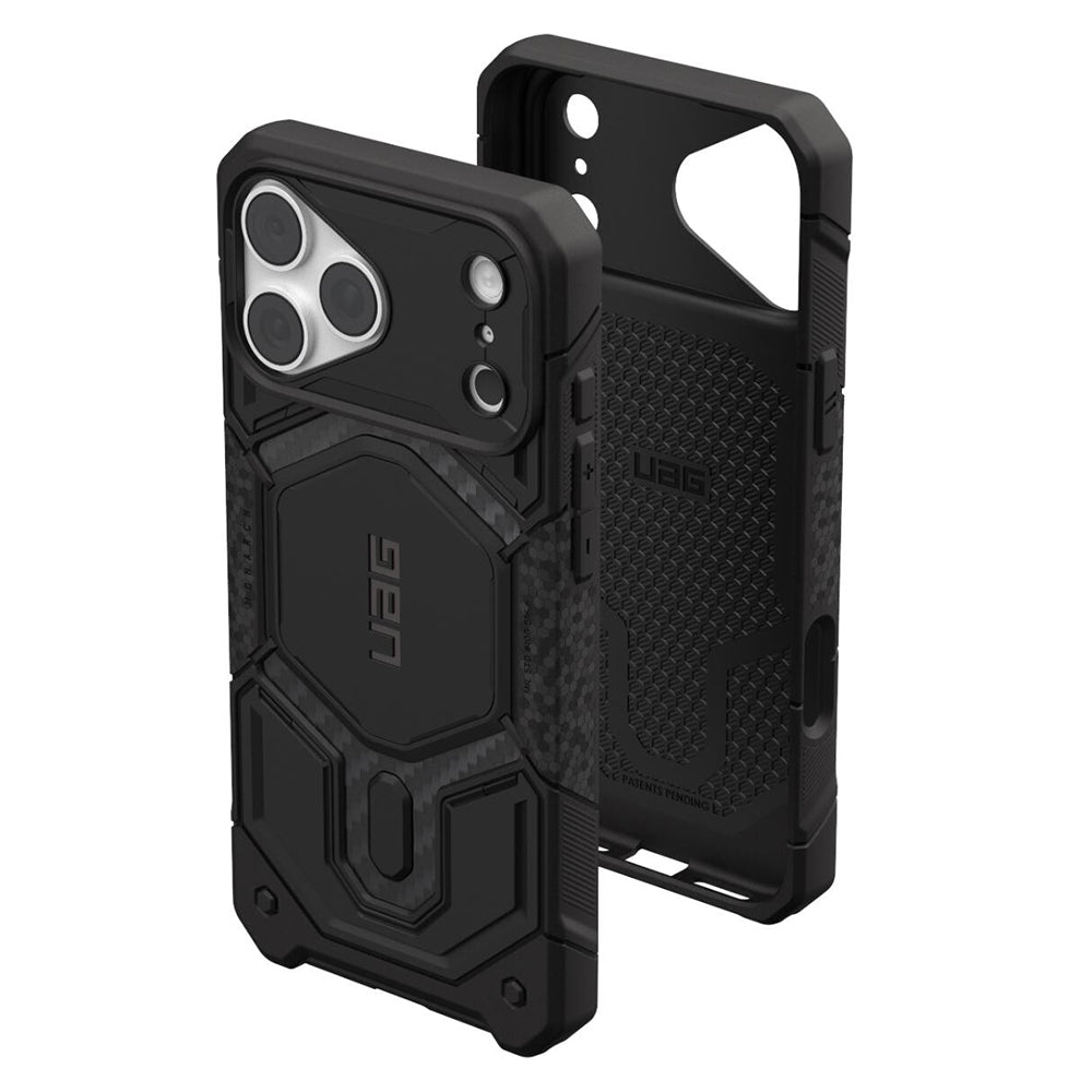 Husa MagSafe pentru Apple iPhone 18 Pro Max / 17 Pro Max, Urban Armor Gear, Monarch Pro Carbon, Neagra