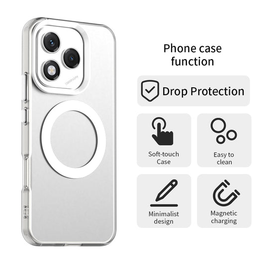 Husa MagSafe pentru Honor 400 Lite, Techsuit, CandyCase, Alba