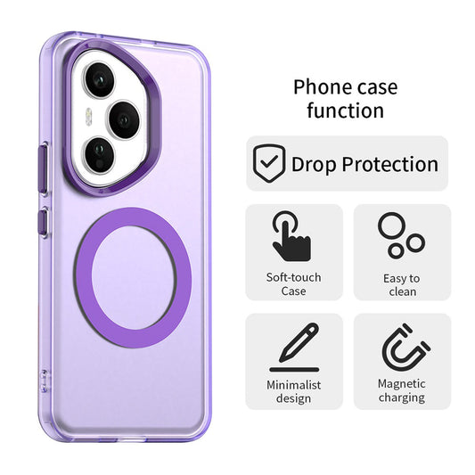 Husa MagSafe pentru Honor 400 Pro, Techsuit, CandyCase, Mov